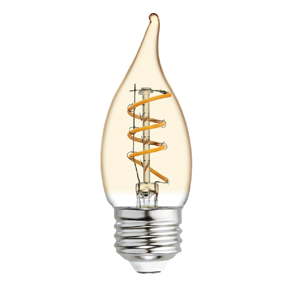 GE 36494 Vintage CAM E26 Filament LED Bulb, Transparent Amber