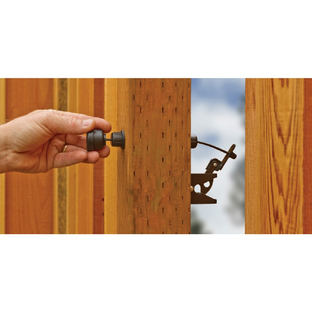 GH Gate Produts GHGLP01 Pull Gate Latch, Plastic, Black