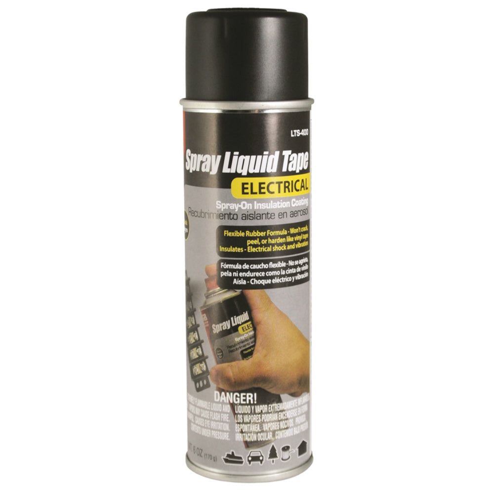 Gardner Bender LTS-400 Spray Liquid Tape, Black, 6 Oz