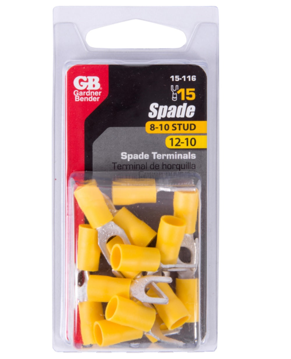 Gardner Bender 15-116 Spade Terminal, 12-10 Gauge