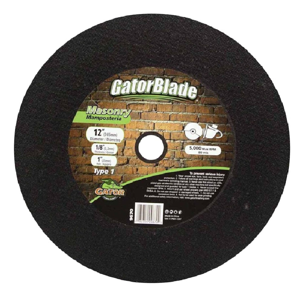 Gator 9670 Cut-Off Wheel, Masonry