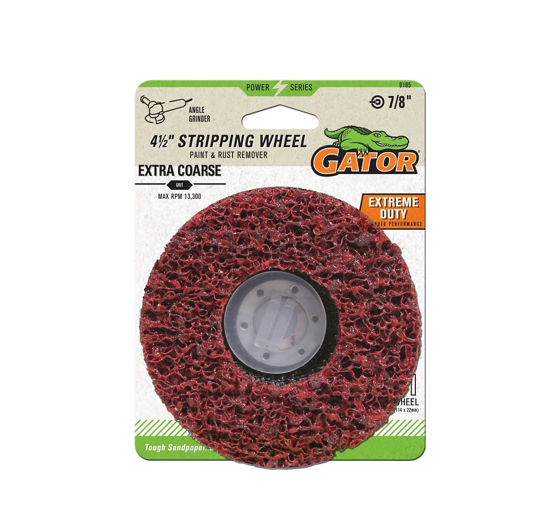 Gator 9185GA Stripping Wheel, 36 Grit, 7/8 inches