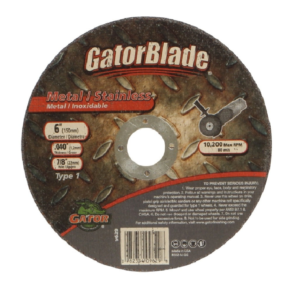 Gator 9629 Grinding Wheel, 7/8 Inch