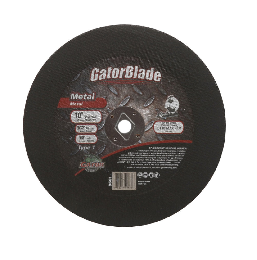 Gator 9661 Metal Cut-Off Blade, 10 Inch