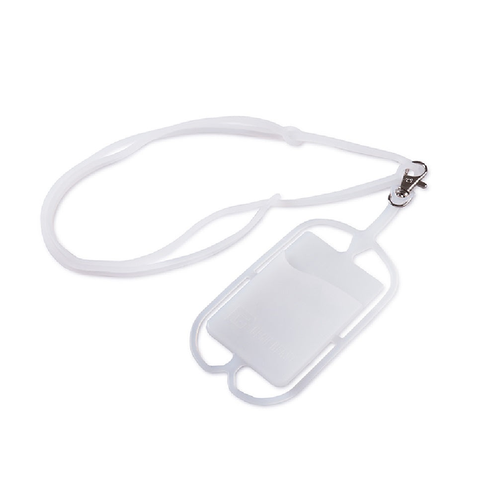 Gear Beast 2887-WP-110 Lanyard with Card Pocket, White