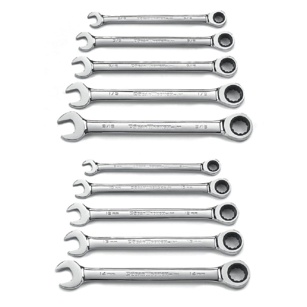 GearWrench 9418 Ratcheting Combination Wrench Set