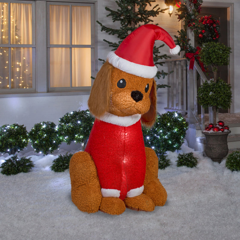 Christmas Airblown Cocker Spaniel Dog Inflatable, Fabric, low price ...