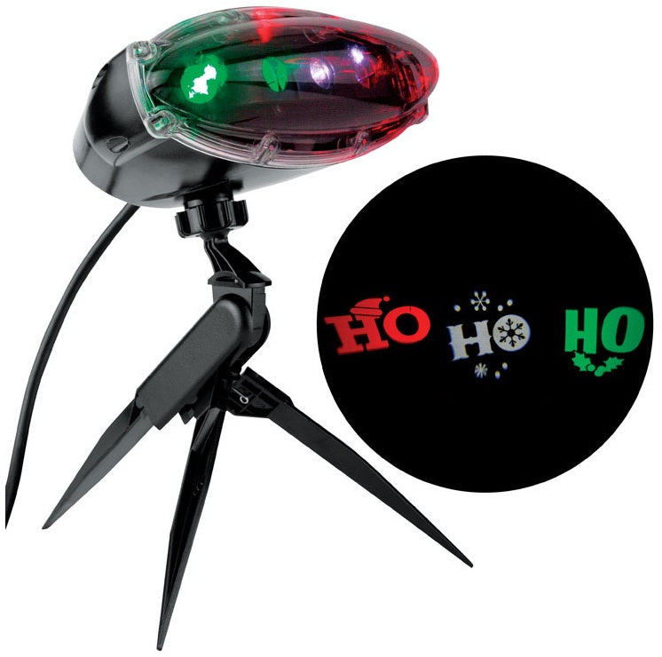 Gemmy 111914 Christmas Ho Ho Ho LED Projector, Plastic