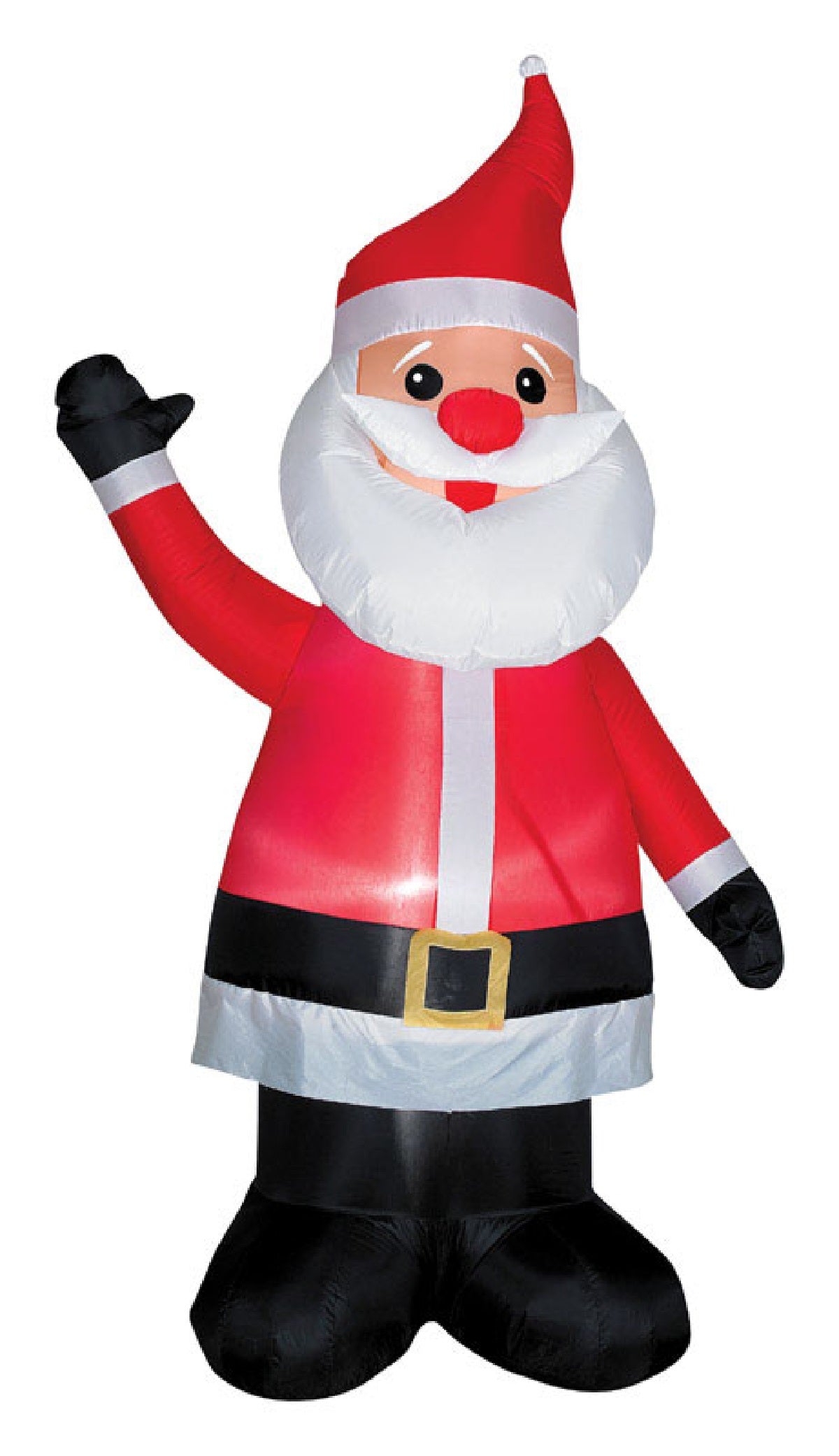 Gemmy 89795 Airblown Christmas Santa With Red Nose, 7'
