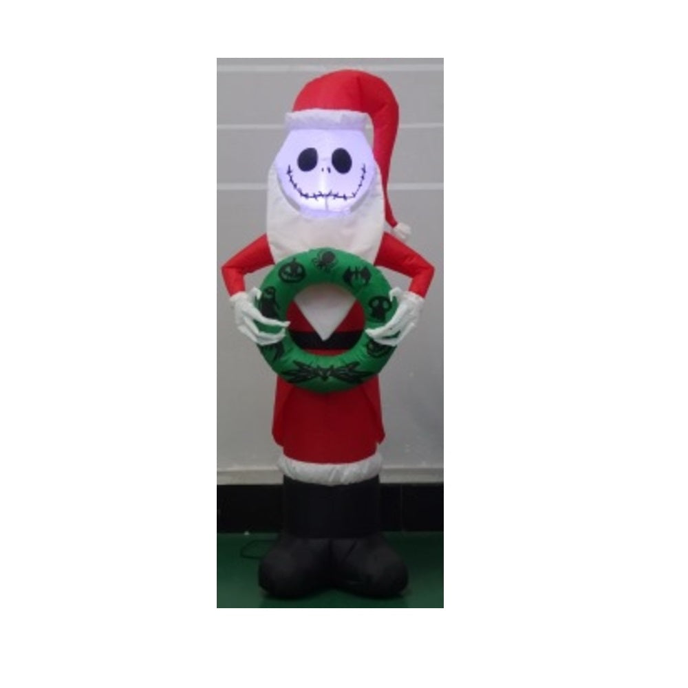 Gemmy 118986 Christmas Inflatable Jack Skellington as Santa