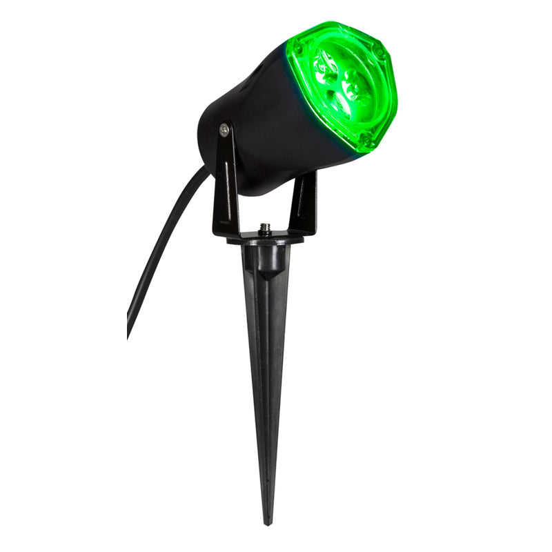 Gemmy 57908 Halloween 3 Way Switch LED Spotlight, Green, 8-7/16" x 12-9/16" x 4"