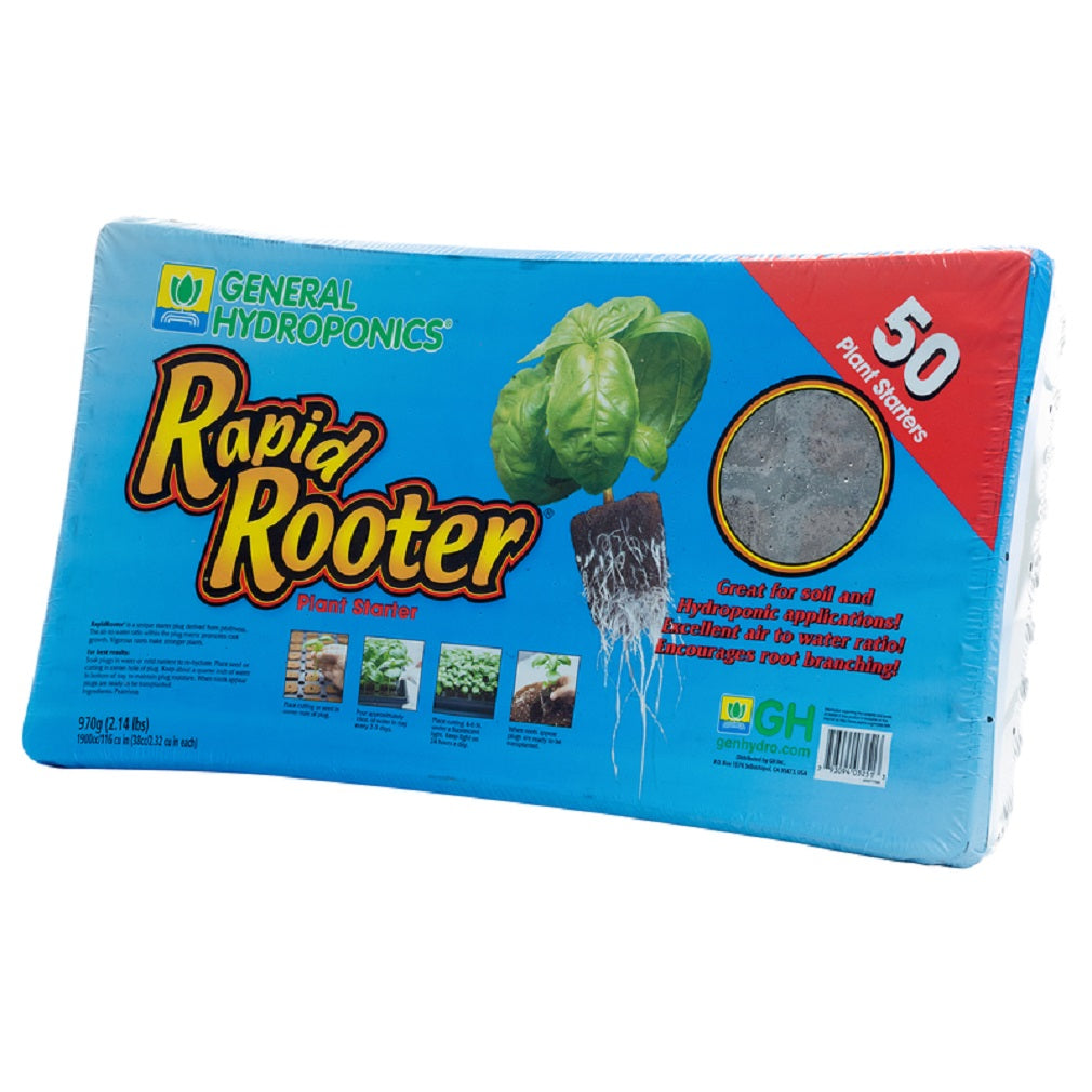 General Hydroponics 714140 Rapid Rooter Plant Starter Plugs