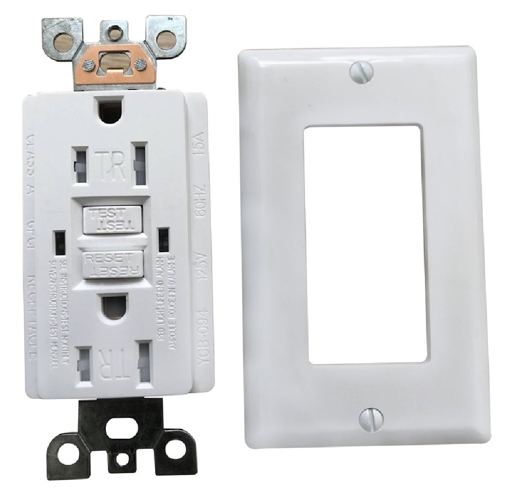 Genmax Corporation TR15WST Tamper resistant GFCI receptacle/outlet