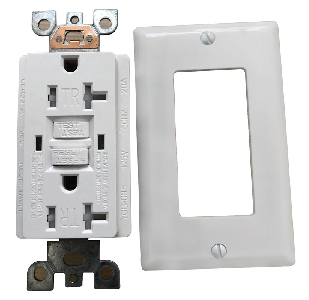 Genmax Corporation TR20WST Tamper resistant GFCI receptacle/outlet