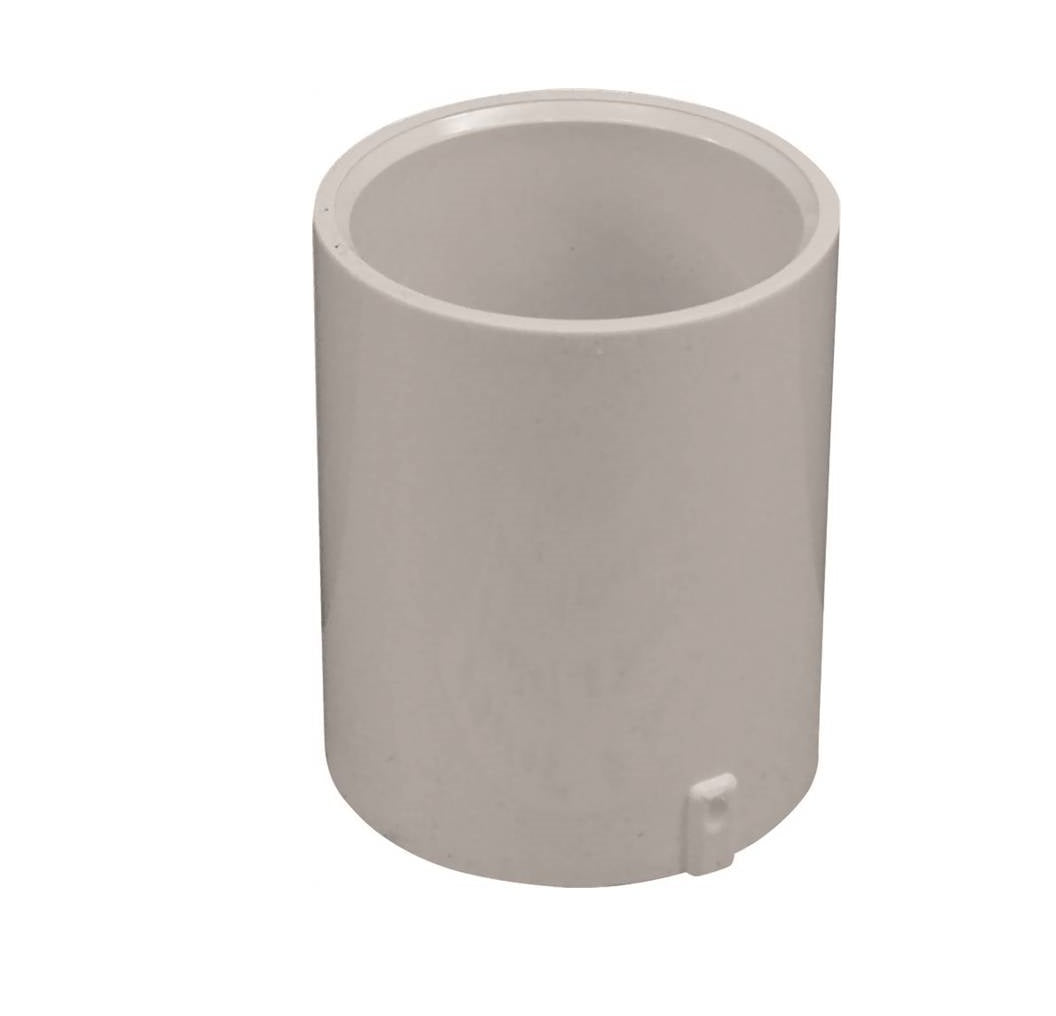 Genova 429005BC Extended Socket Coupler, White, 1/2 in Slip