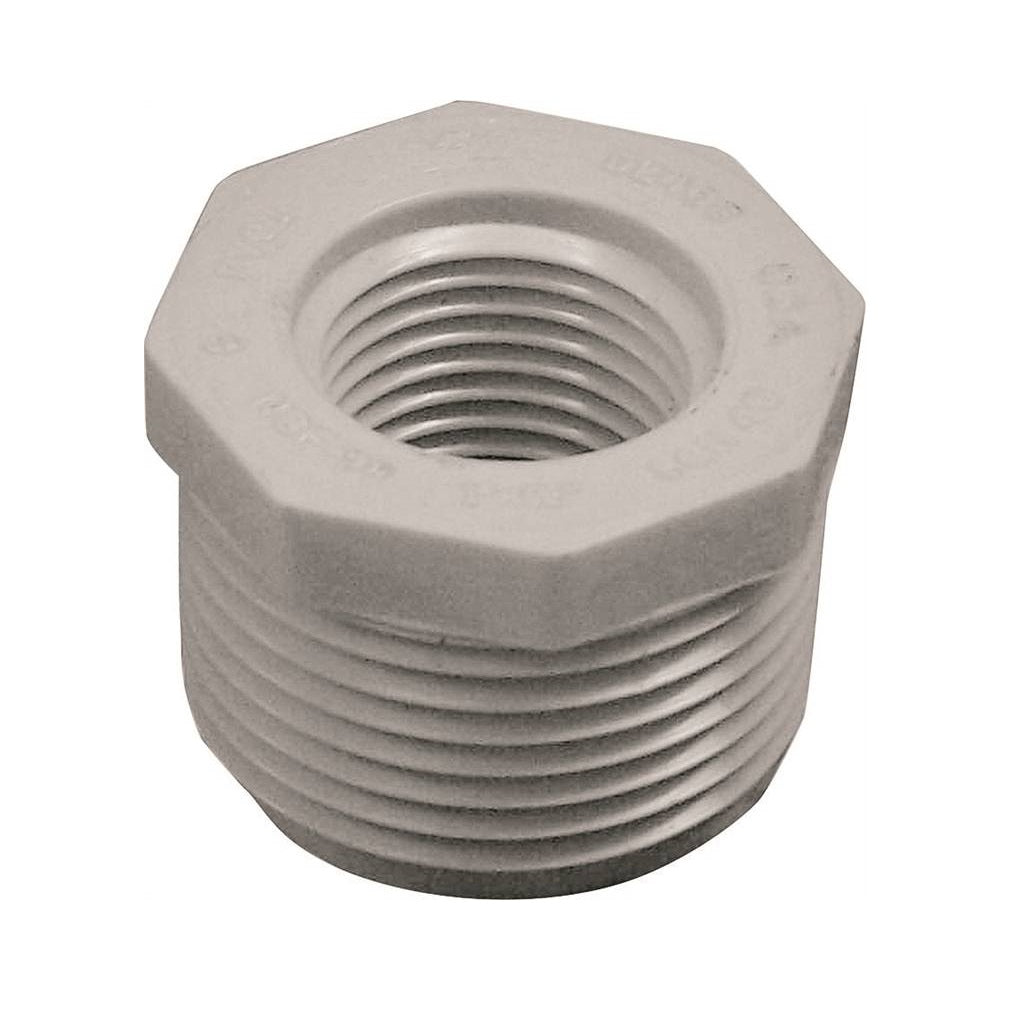 Genova 439130BC Pipe Reducing Bushing, White, 1 in x 1/2 in