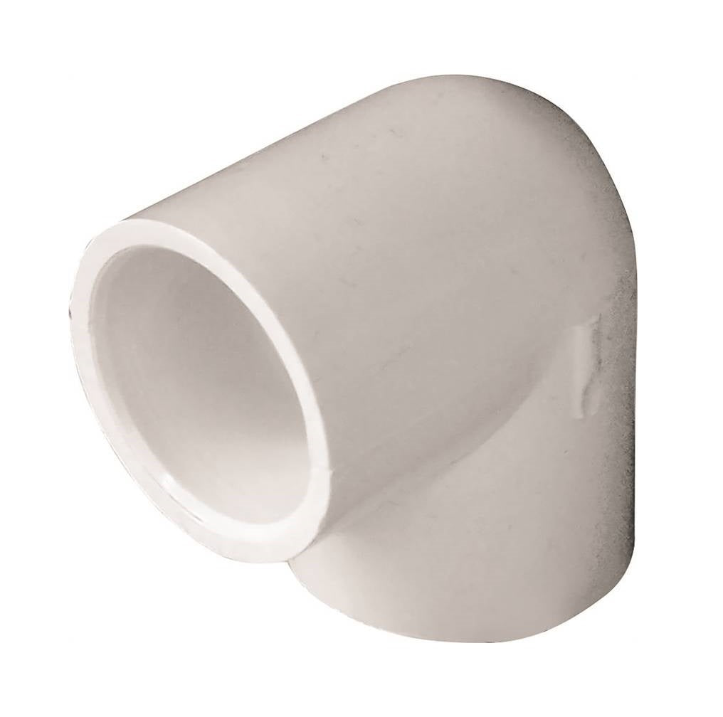 Lasco 406007BC 90 Degree Pipe Elbow, White, 3/4 Inch