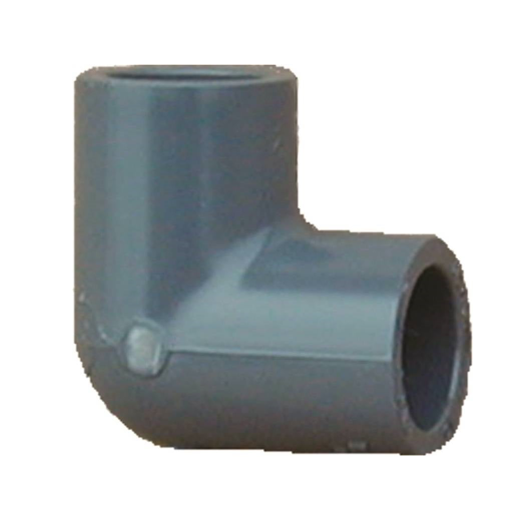 Genova 806010BC 300 Series 90 Degree Pipe Elbow, Grey, 1 in