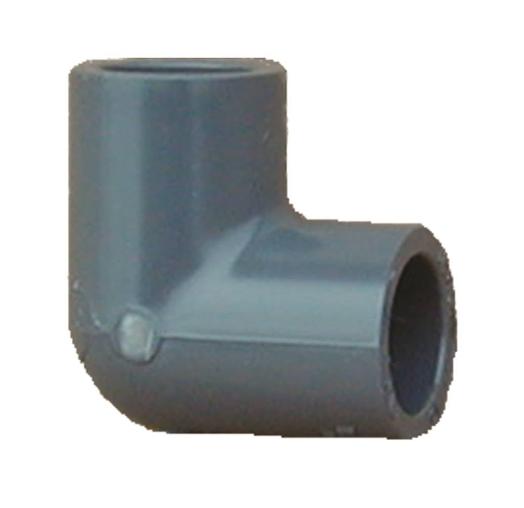 Lasco 806007BC 300 Series 90 Degree Pipe Elbow, Grey, 3/4 Inch