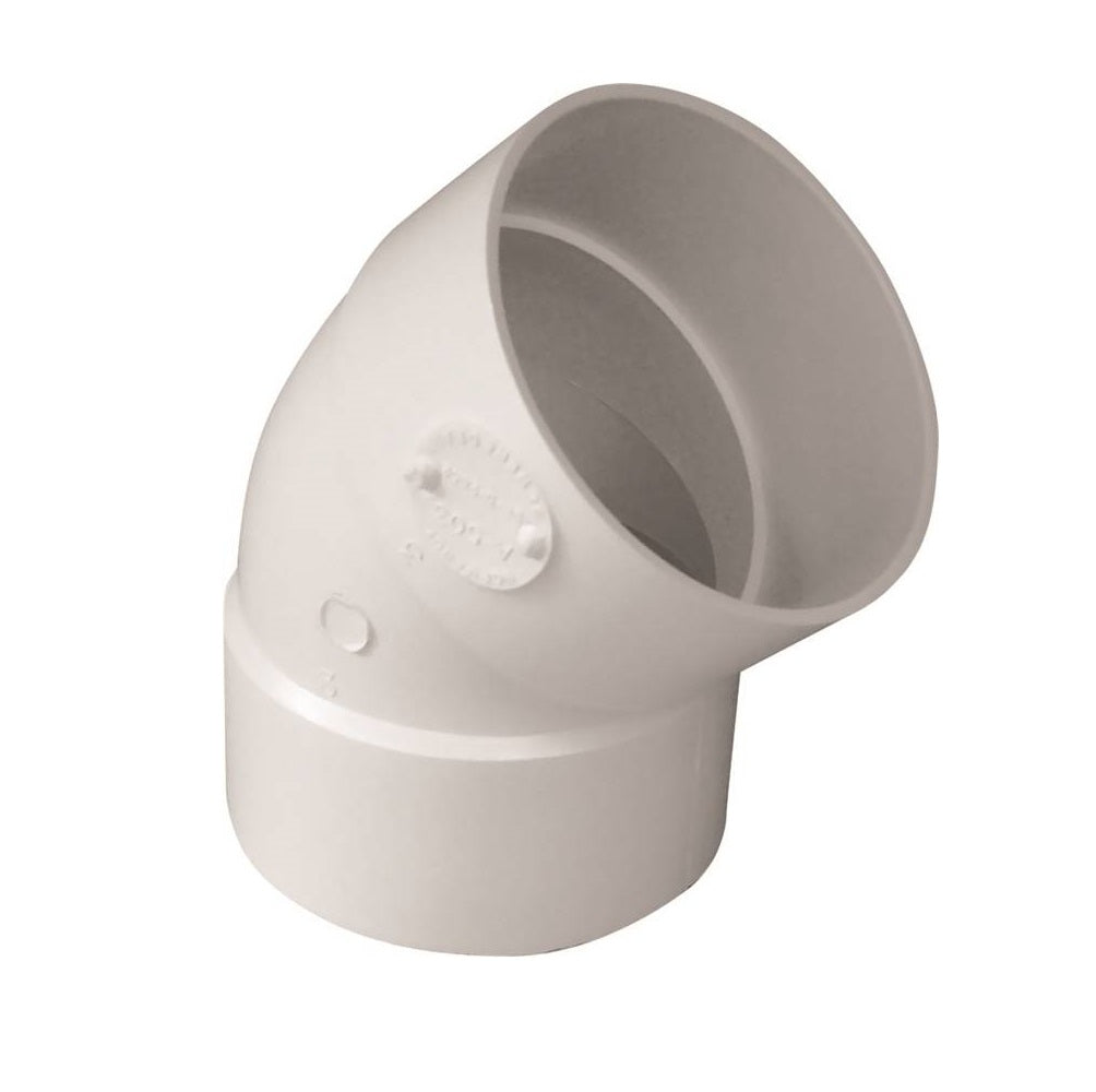 Genova 414184BC 400 Series 45 Degree Pipe Elbow, 4 in