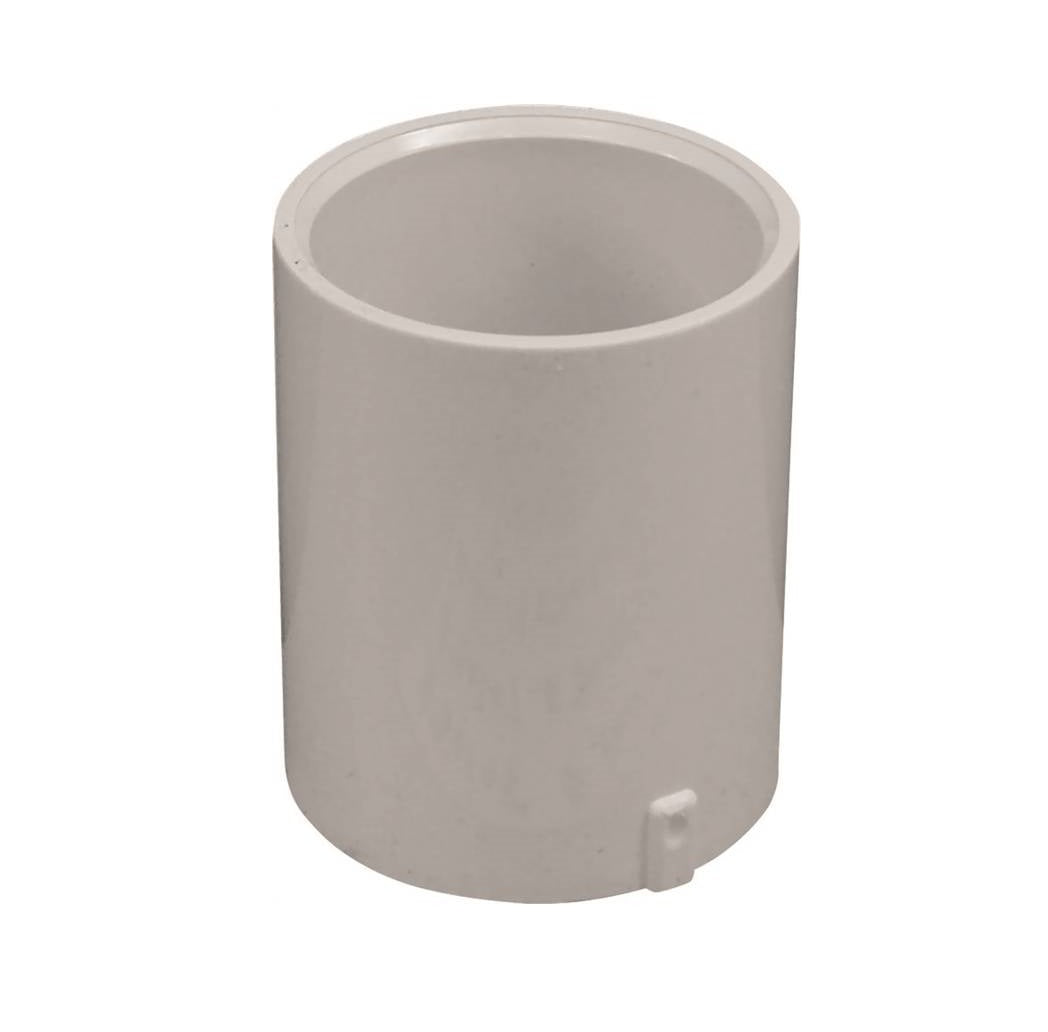 Lasco 429007BC 300 Series Extended Pipe Coupler, White, 3/4 in Slip