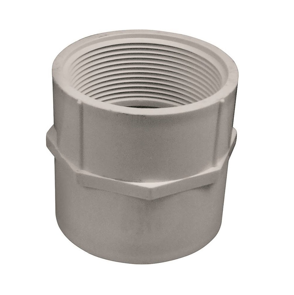 Genova 435020BC 300 Series Pipe Adapter, White, 2 in