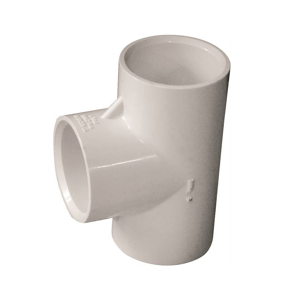 Lasco 401010BC 300 Series Pipe Tee, White, 1 Inch