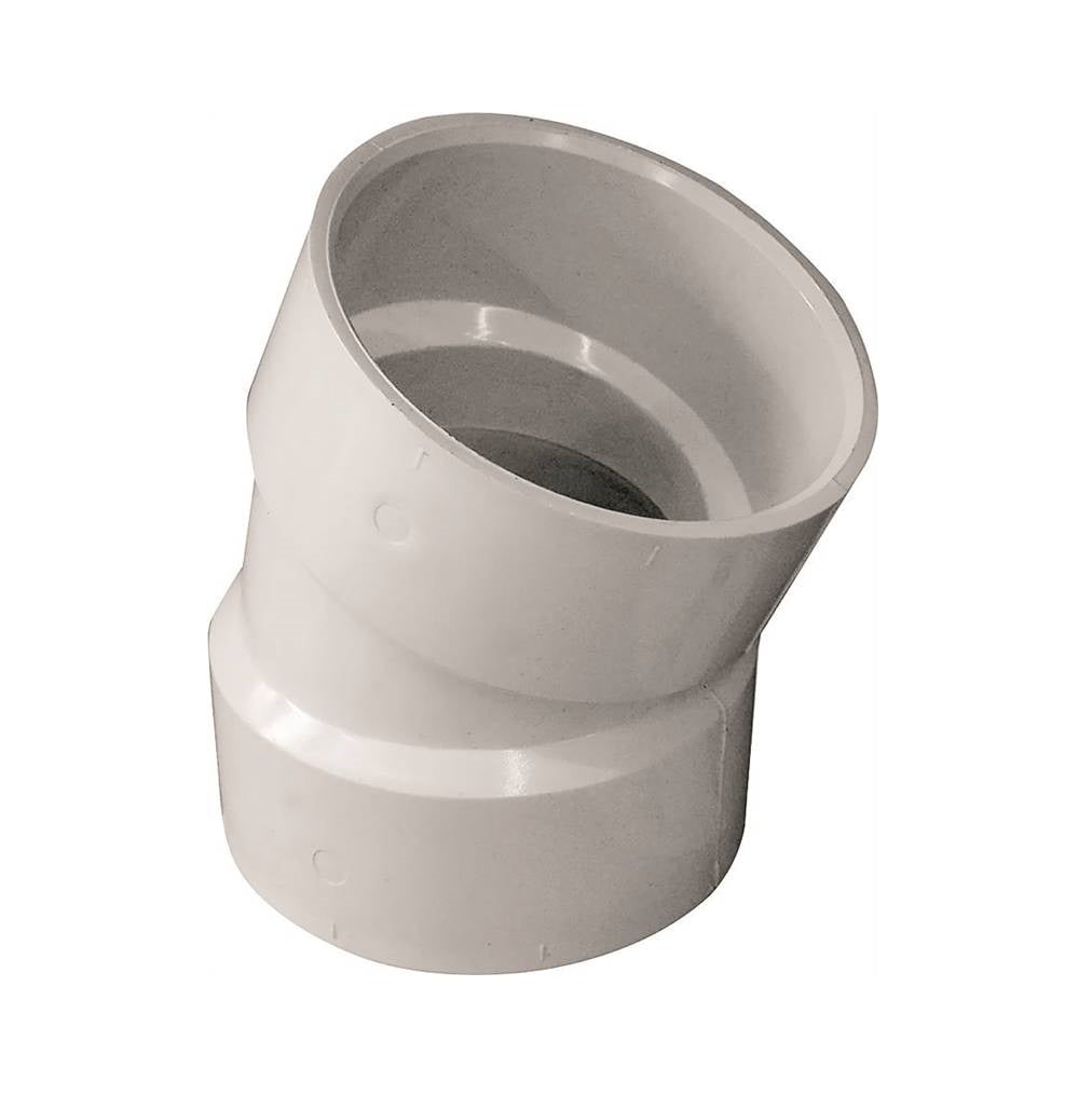 Genova 192553 22.5 Degree Drain Pipe Elbow, 3 Inch