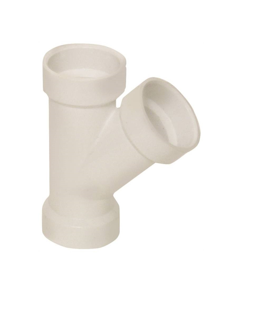 Genova 192301L 45 Degree Pipe Wye, 1-1/2 in Hub