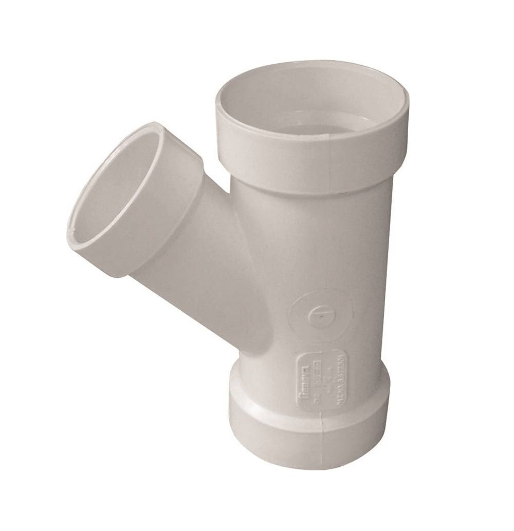 Genova 192328L Pipe Wye, 4 in x 4 in x 2 in