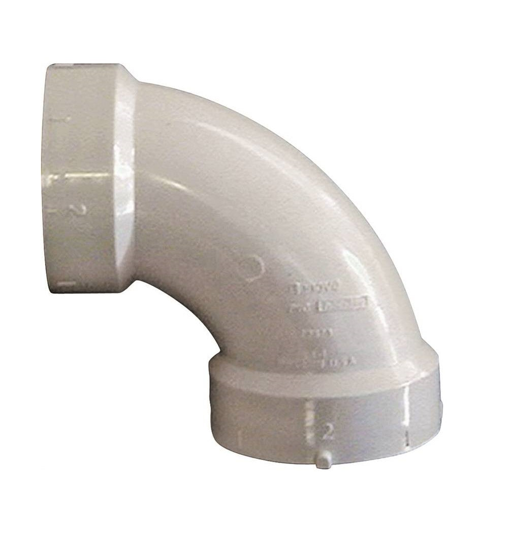 Genova 192253L 700 Series 90 Degree Drain Pipe Elbow, 3 in