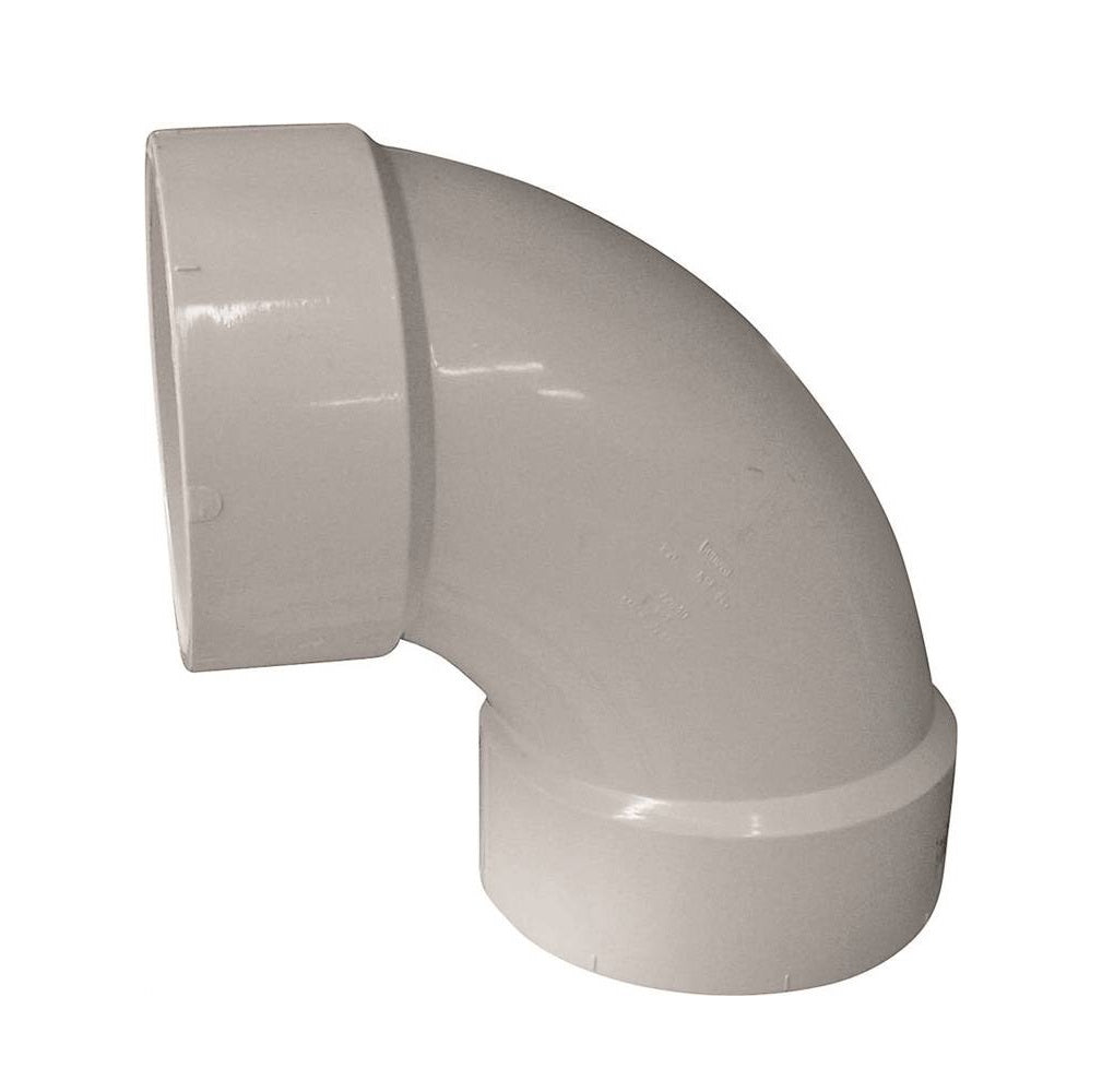 Genova 192254L 700 Series 90 Degree Drain Pipe Elbow, 4 in