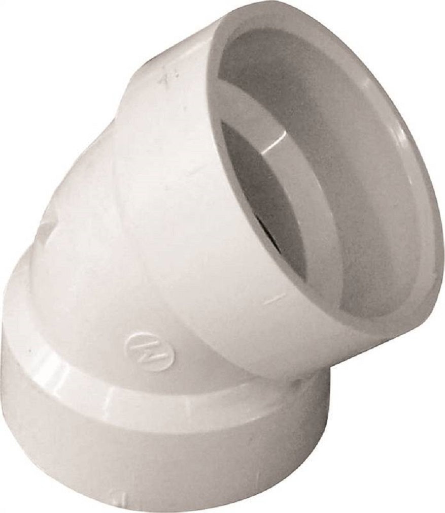 Genova 192521P/05885H Drain Pipe Elbow, 45 Degrees, 1.5 Inch