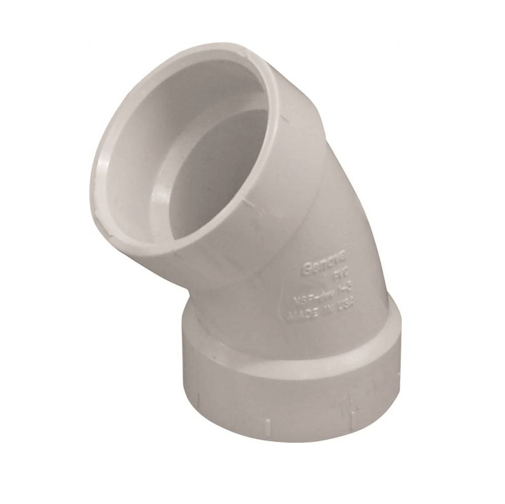 Genova 192501 700 Series 45 Degree Drain Pipe Elbow, 1-1/2 in