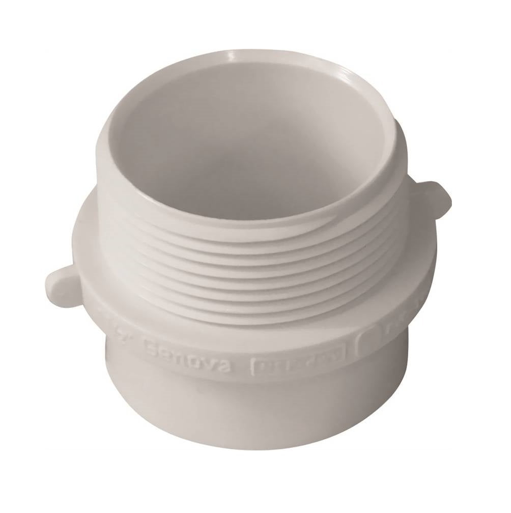 Genova 192801 700 Series Pipe Adapter, White, 1-1/2 in