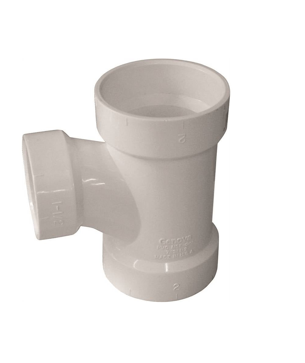 Genova 192131 700 Series Reducing Sanitary Tee, 3 Inch x 3 Inch x 1-1/2 Inch