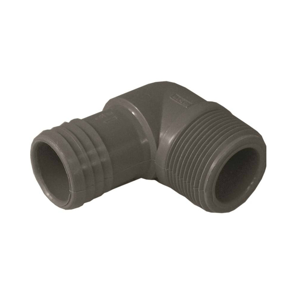Genova UPPME-12 Insert Elbow, 1-1/4 in Insert x MIP, 200 PSI