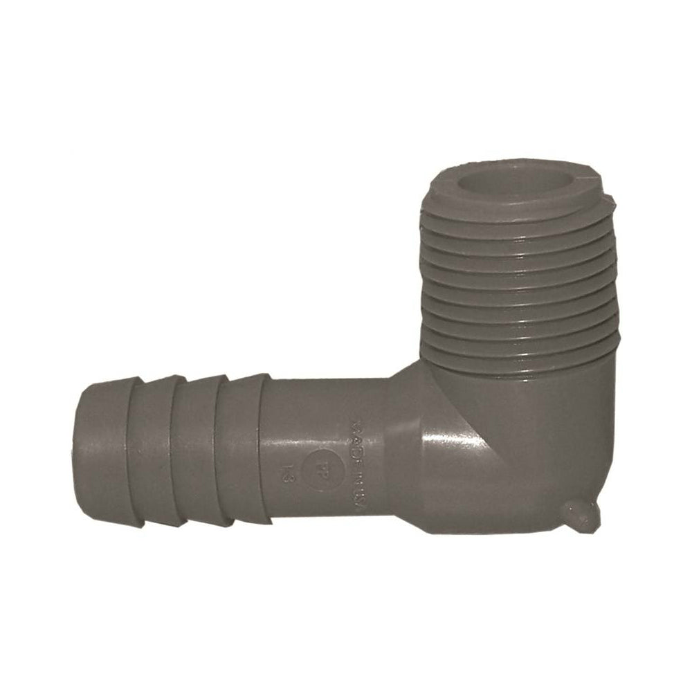 Genova UPPME-05 Insert Elbow, 1/2 in Insert x MIP, 200 PSI