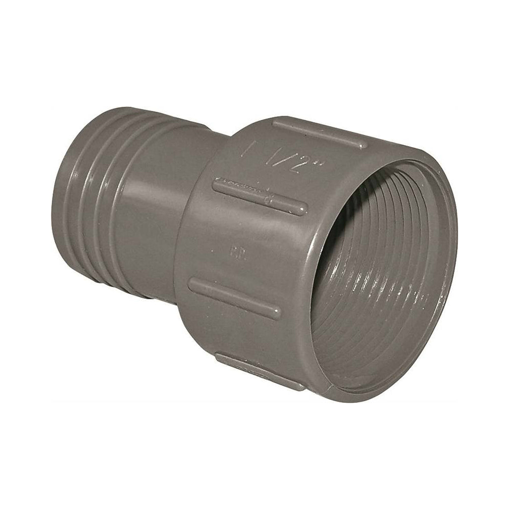 Genova UPVCFA-15 Female Insert Hose Adapter, 1-1/2 in Insert x FIP