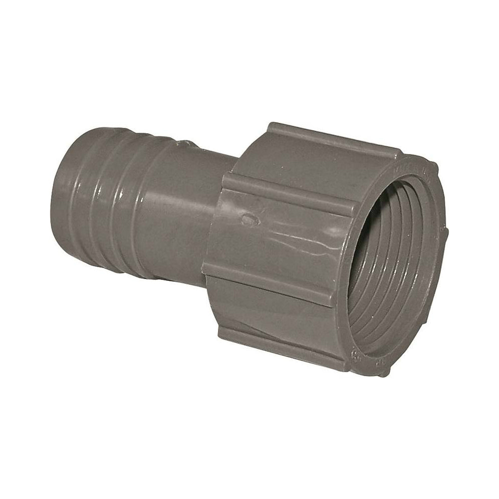 Genova UPVCFA-10 Female Insert Polypropylene Hose Adapter, 1 in Insert x FIP