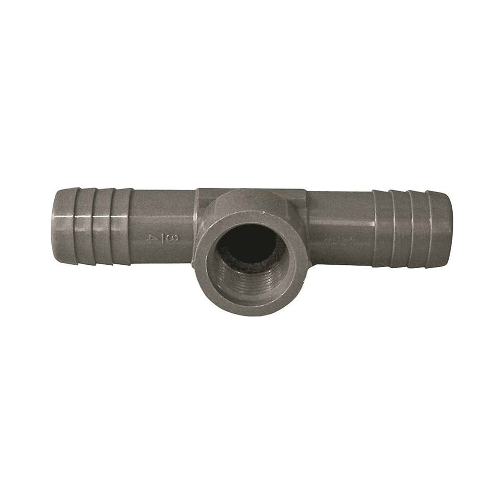 Genova UPVCFRT-070705 Combination Polypropylene Insert Pipe Tee, 3/4 in Insert x 3/4 in Insert x 1/2 in FIP