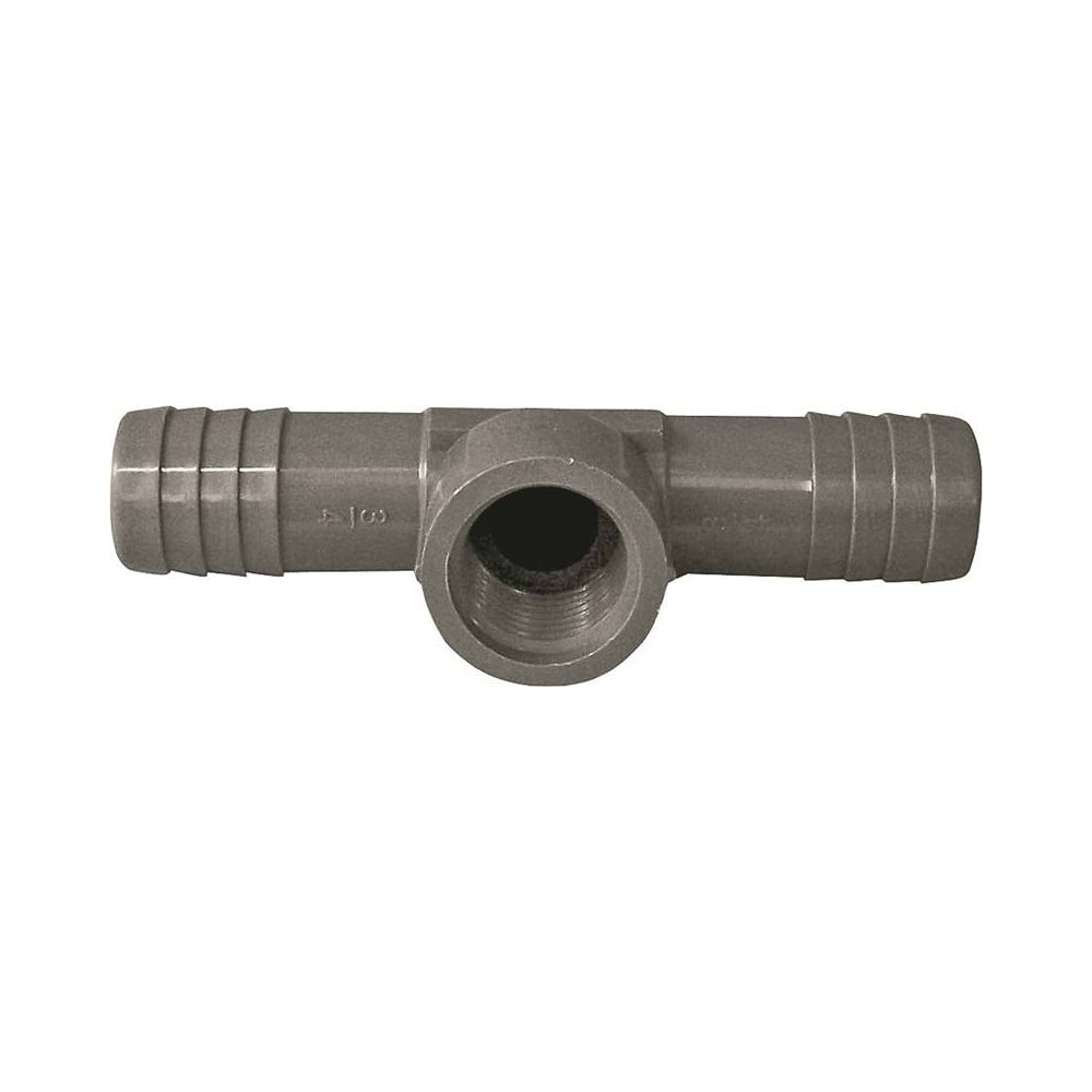 Genova UPVCFRT-101005 Insert Pipe Tee, 1 in Insert x 1 in Insert x 1/2 in FIP