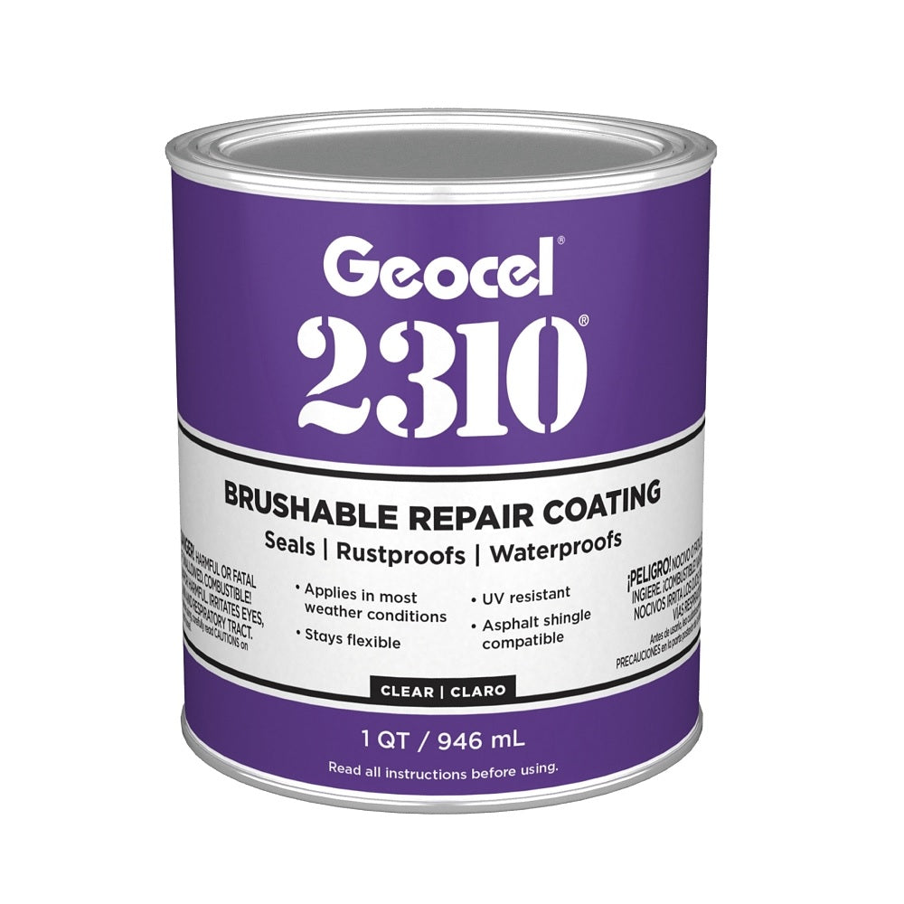 Geocel GC65200 2310 Series Brushable Repair Coating, 1 Quart