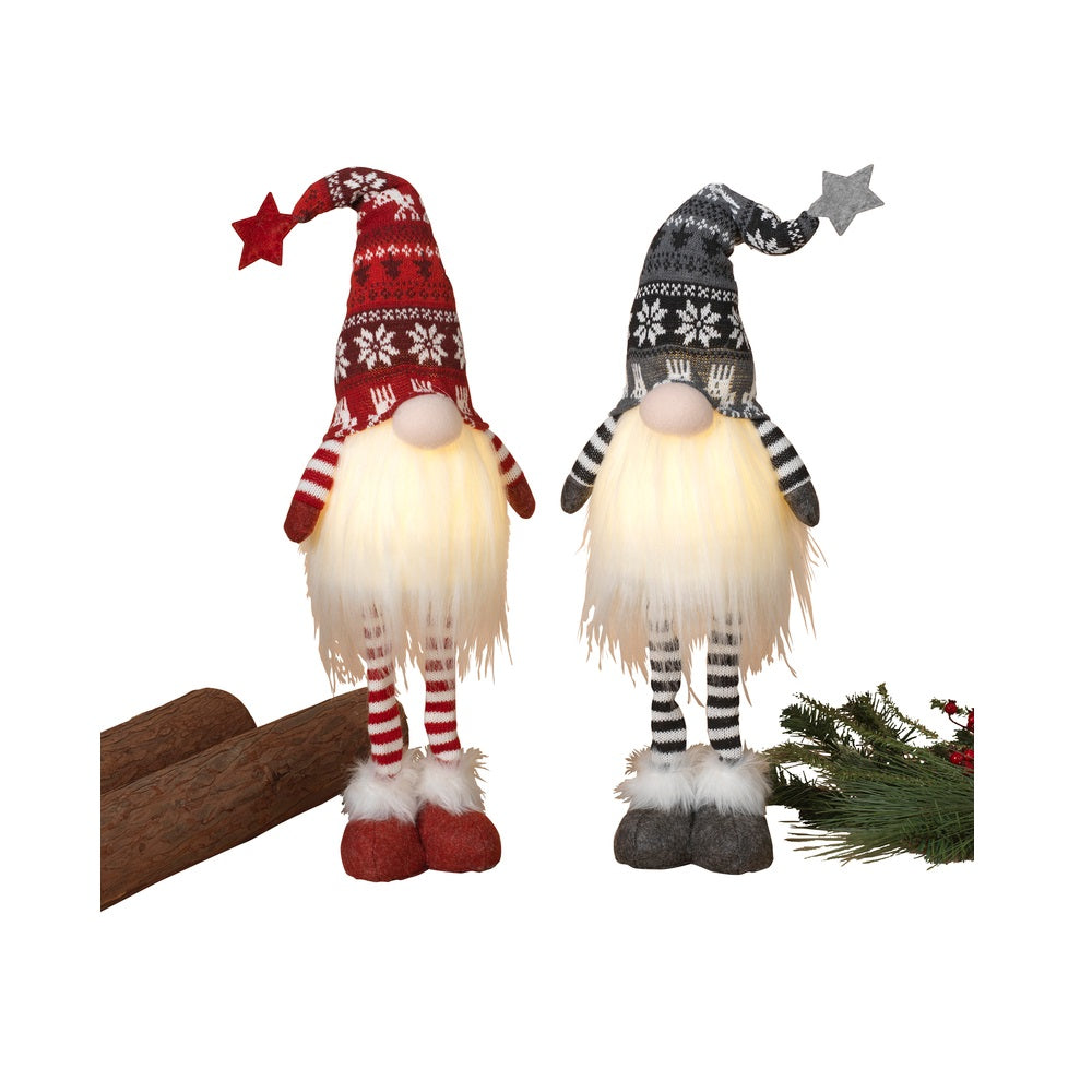 Gerson 2602100 Holiday Gnome Christmas Decor, 26.7 Inch