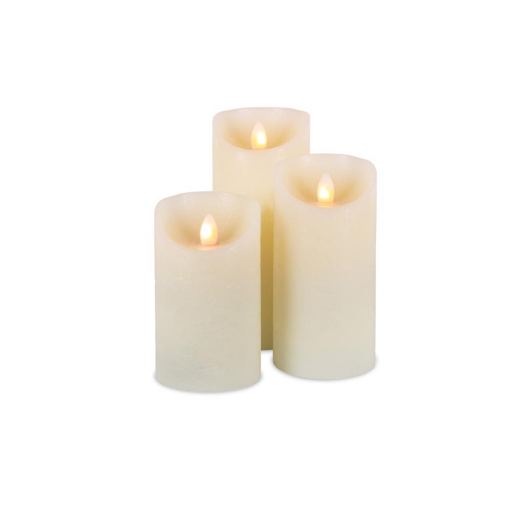 Gerson 44612 LED Flameless candles, Bisque