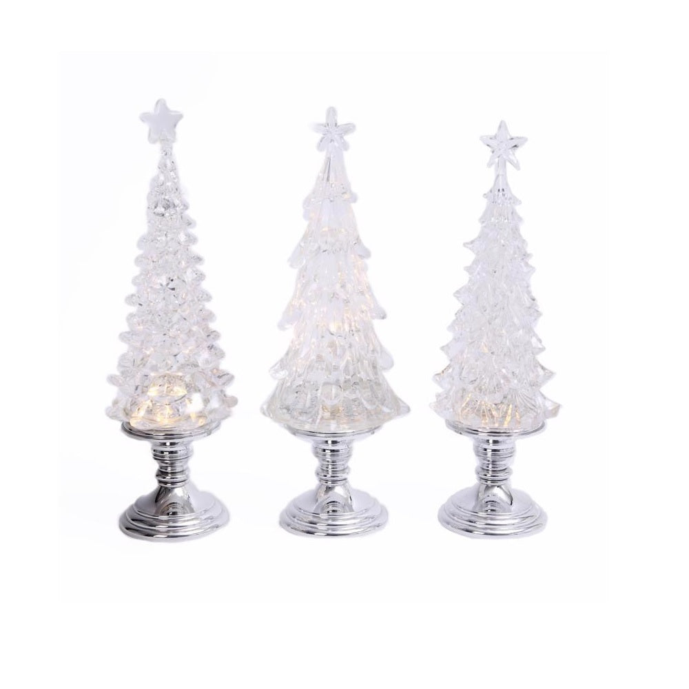Gerson 2428640 LED Water Globe Indoor Christmas Decor, Plastic