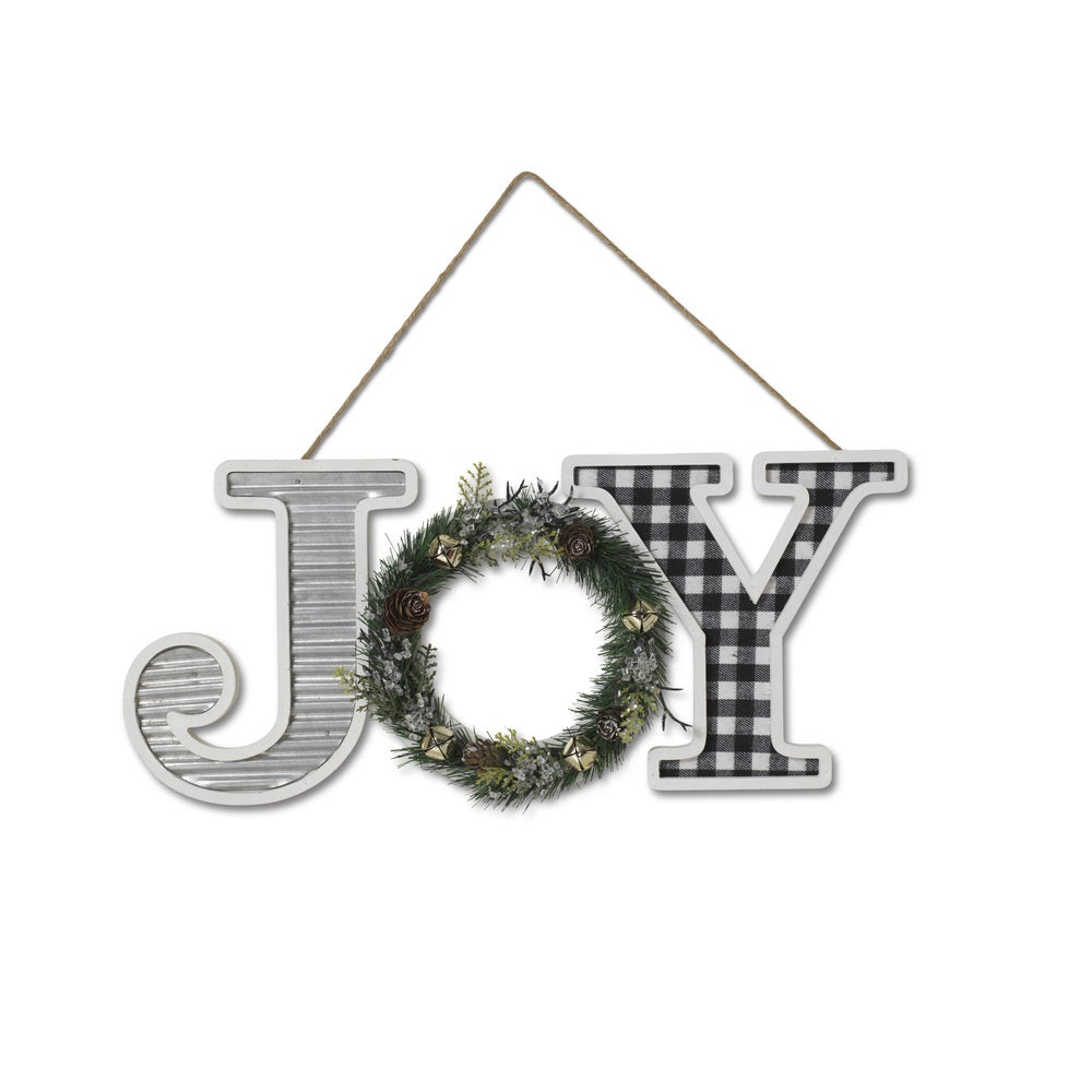 Gerson 2594050 Wall Decor Christmas Joy Sign