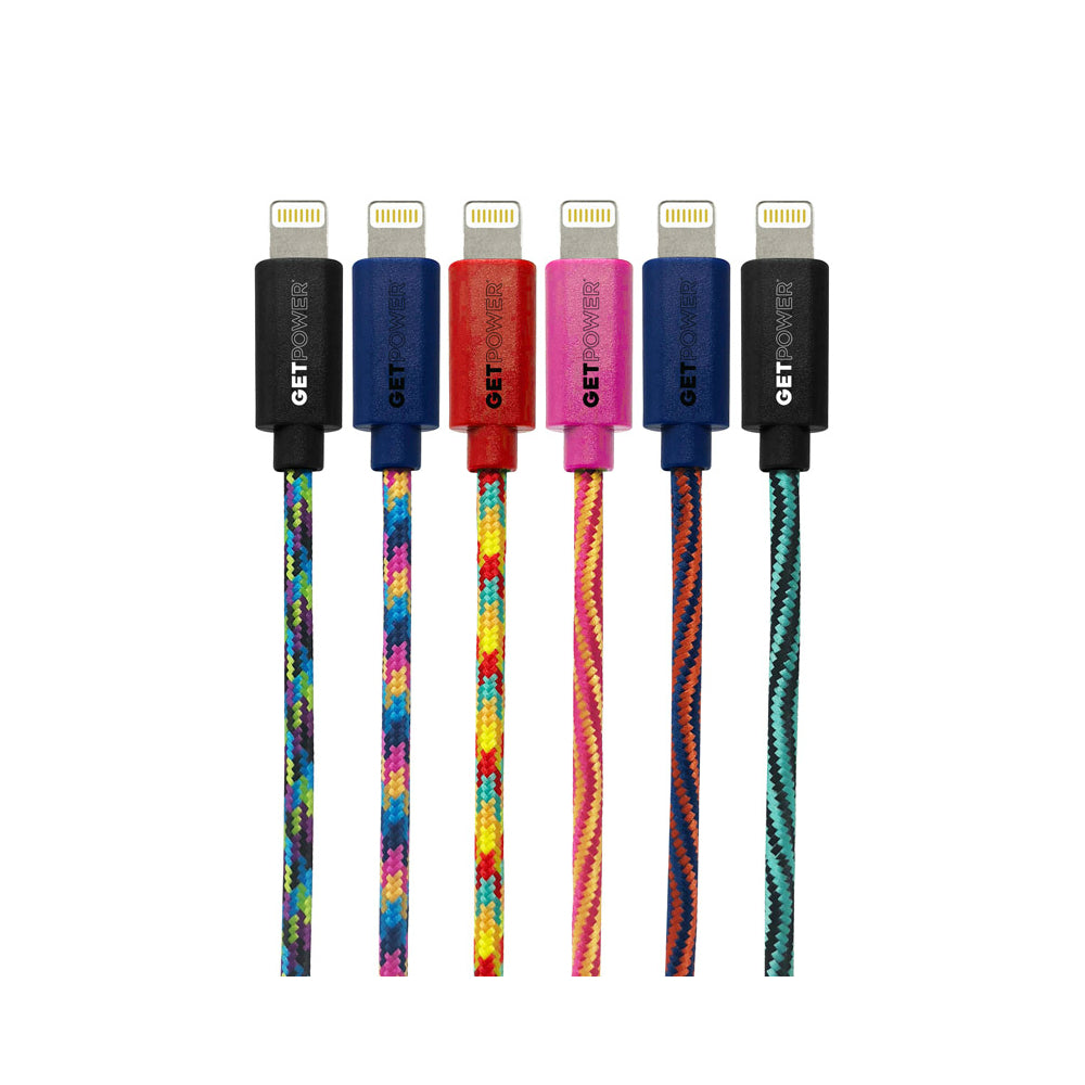 GetPower GP-XL-BRD-L Lightning to USB Cables, 10'