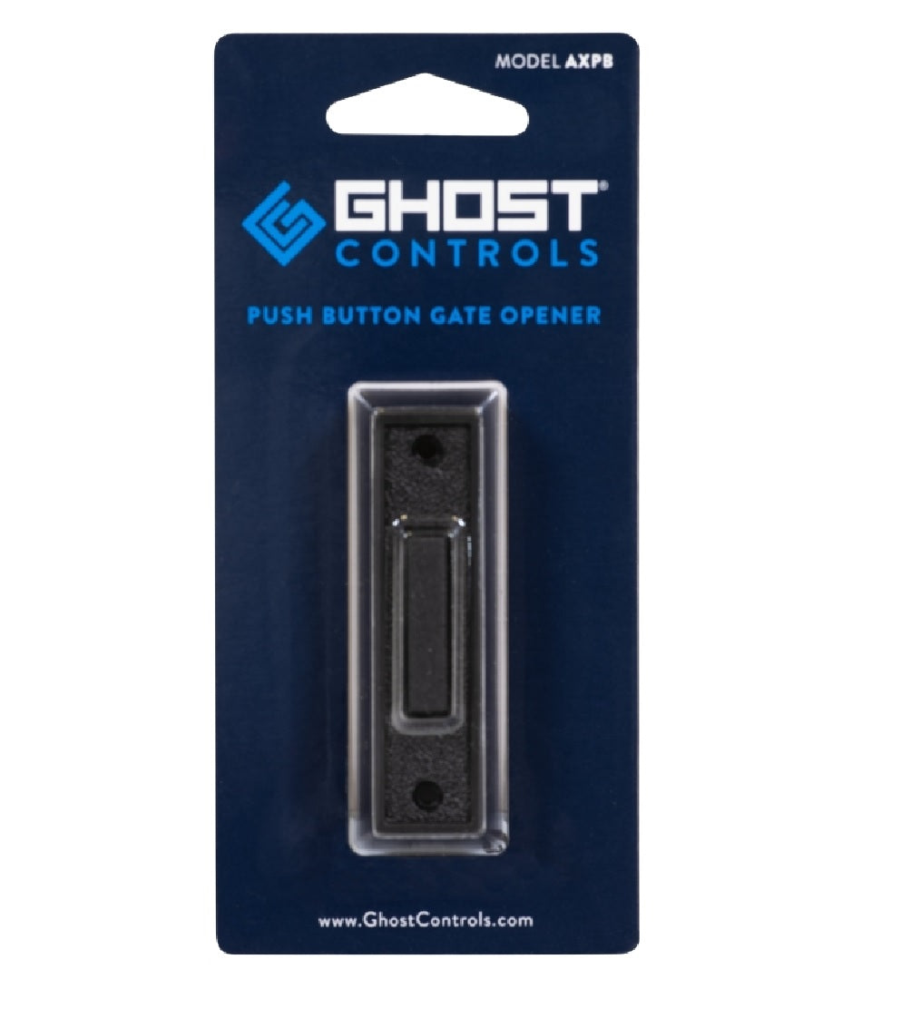 Ghost Controls AXPB Non-Illuminated Push-Button, Plastic, Black