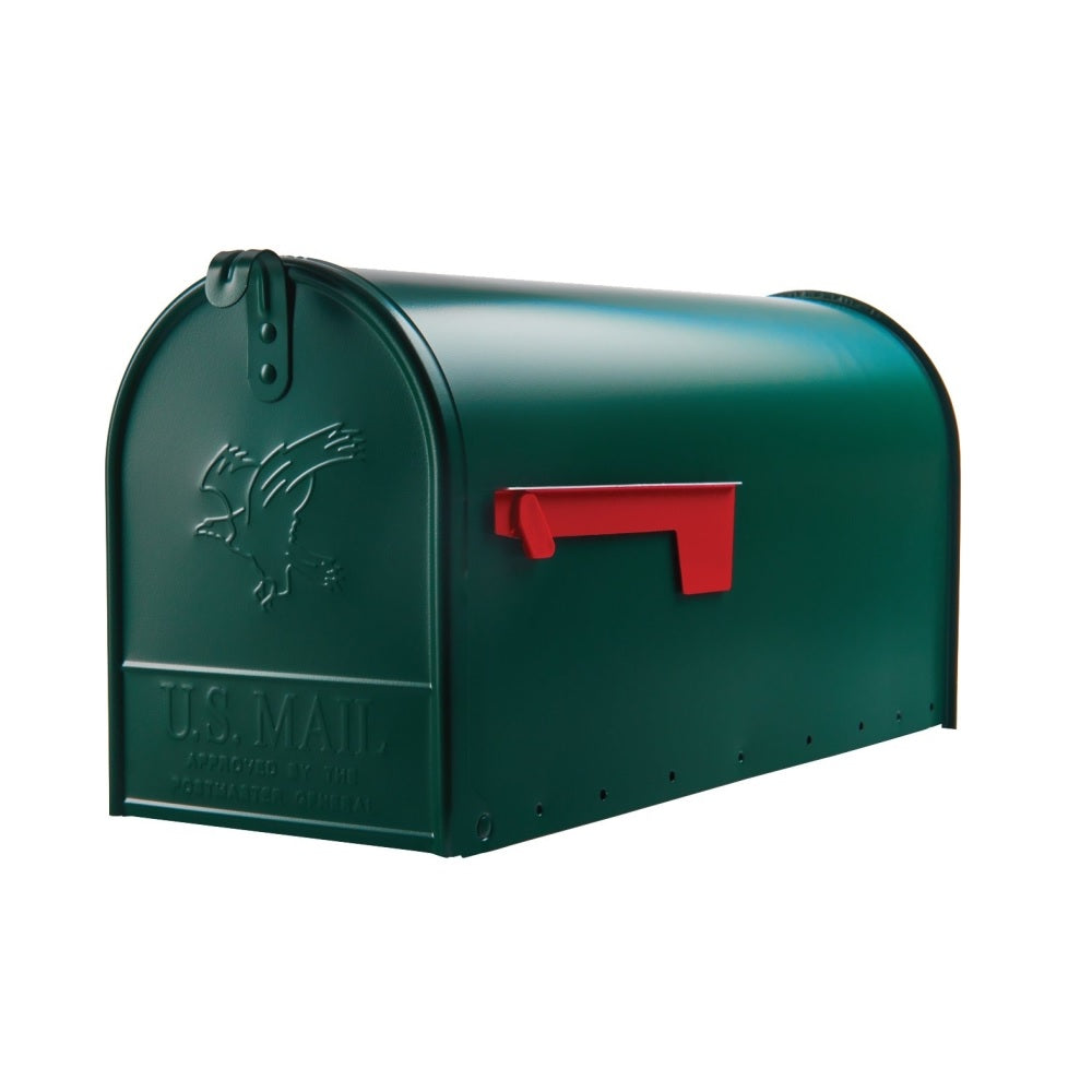 Gibraltar Mailboxes E1600GAM Elite Rural Mailbox, Galvanized Steel